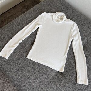 Heart Hips White Ribbed Knit Top